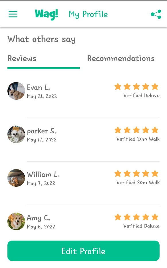 5 Star Pet Care Client Testimonials about the high quality of pet care services provided by TK as a pet sitter