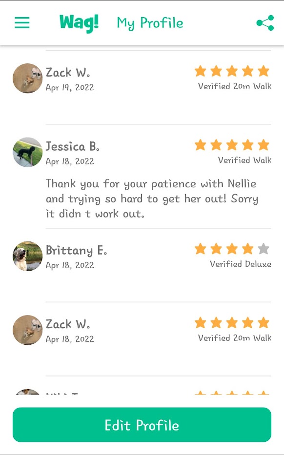 5 Star Pet Care Client Testimonials about the high quality of pet care services provided by TK as a pet sitter