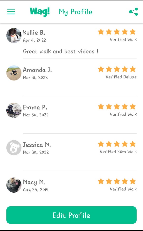 5 Star Pet Care Client Testimonials about the high quality of pet care services provided by TK as a pet sitter
