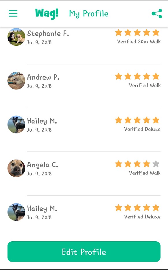 5 Star Pet Care Client Testimonials about the high quality of pet care services provided by TK as a pet sitter