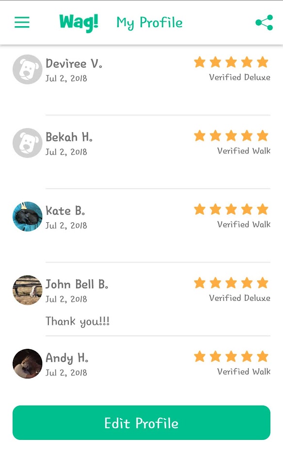 5 Star Pet Care Client Testimonials about the high quality of pet care services provided by TK as a pet sitter