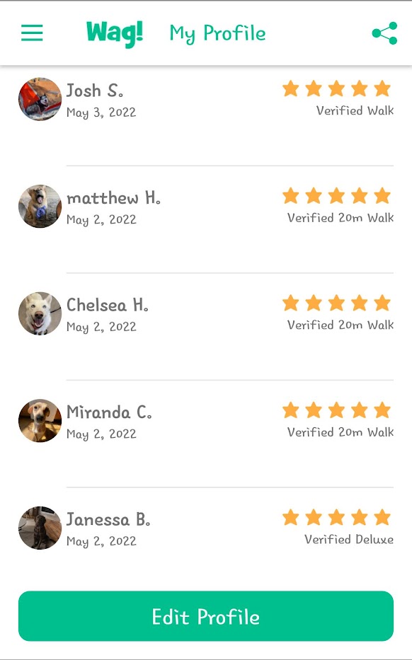 5 Star Pet Care Client Testimonials about the high quality of pet care services provided by TK as a pet sitter