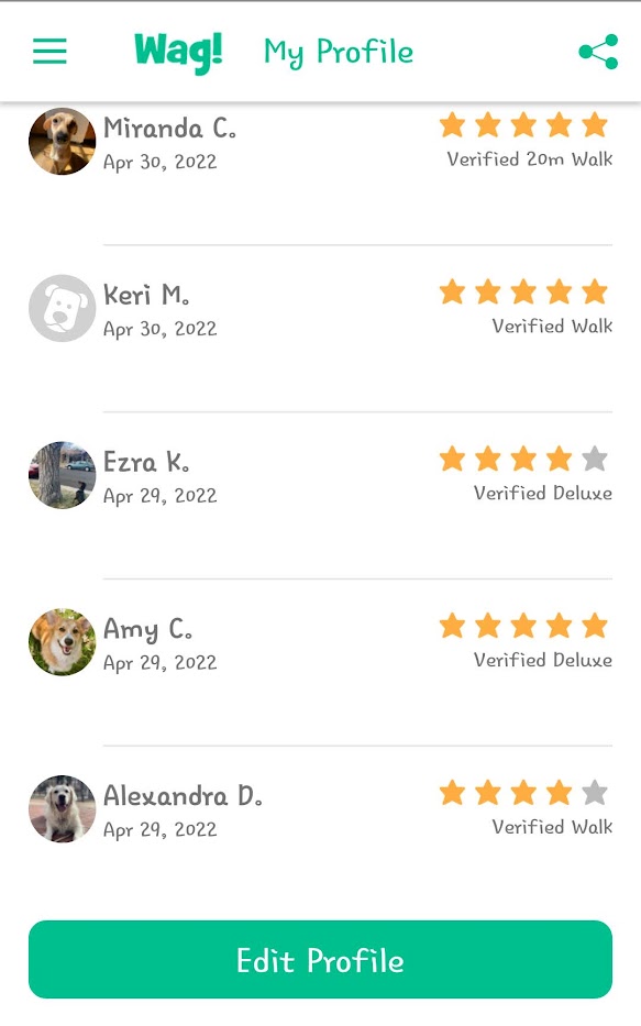 5 Star Pet Care Client Testimonials about the high quality of pet care services provided by TK as a pet sitter