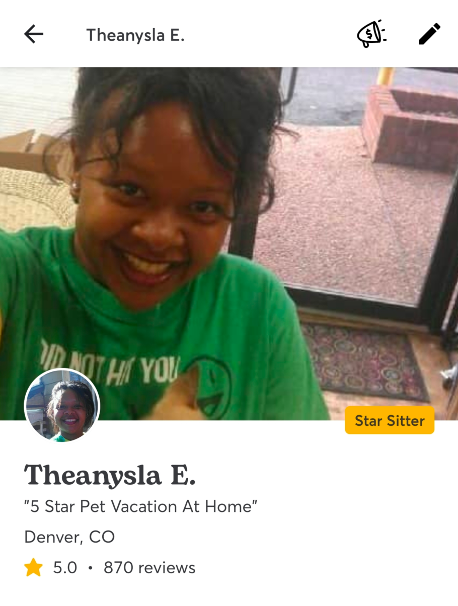 Theanysla's Rover Profile with 870 client testimonials