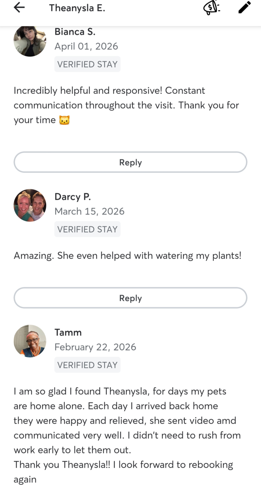 Rave Reviews from over 1000+ pet owners explaining why they have loved the pet care services provided to them by TK